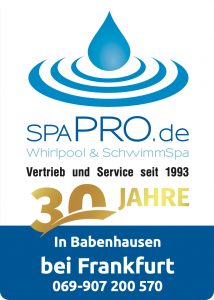 spaPRO.de Logo 30 Jahre Outdoor Whirlpools HotSpring
